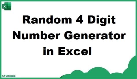 four number generator